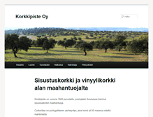 Tablet Screenshot of korkkipiste.fi